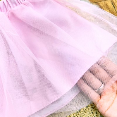  Conj. Blusa Sereia e Saia em Tule - Verde Água